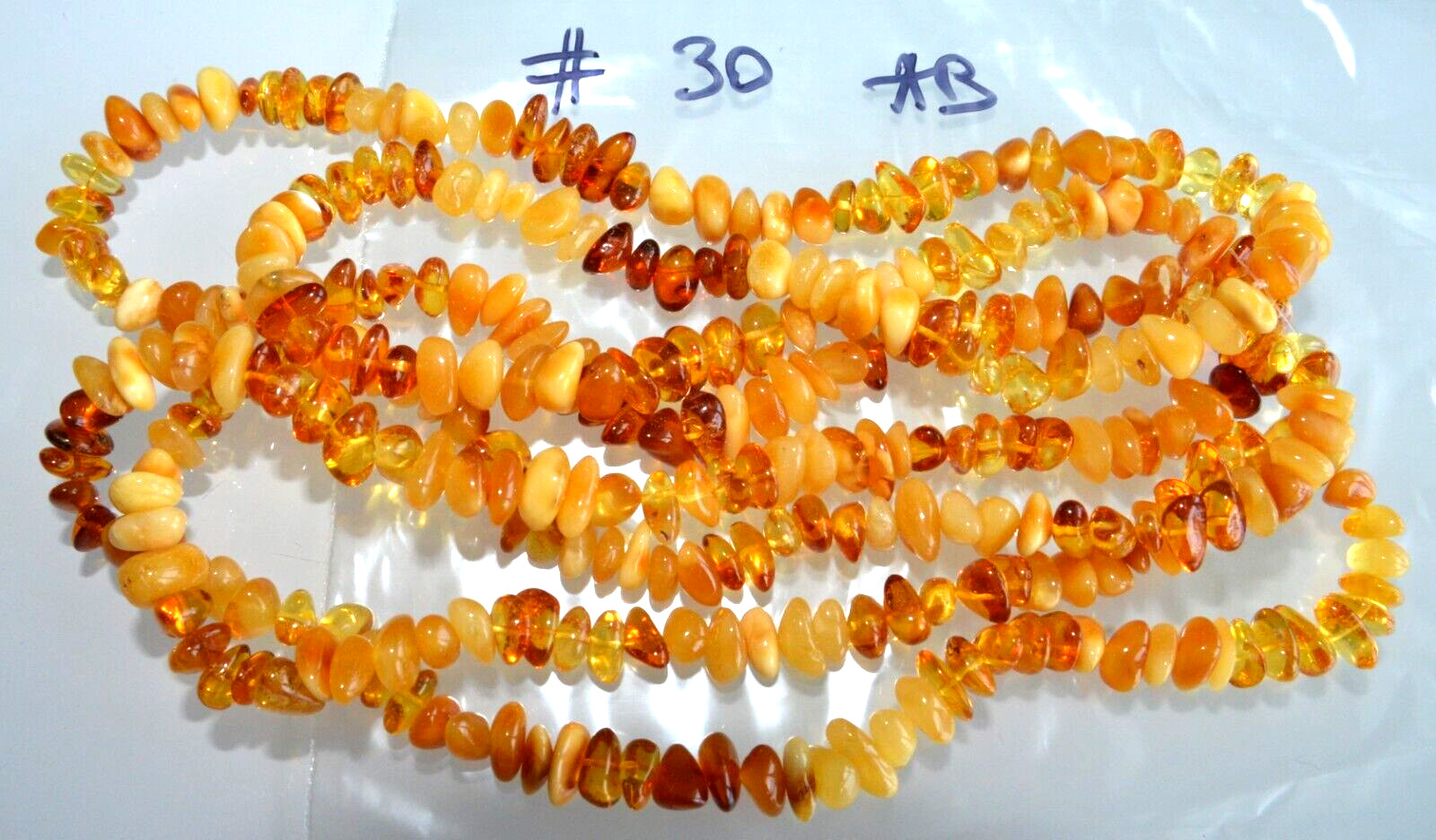 ✅135 cm=51gr RUSSIAN SOVIET BALTIC AMBER BEAD NECKLACE 琥珀 BRACELET STONE PENDANT