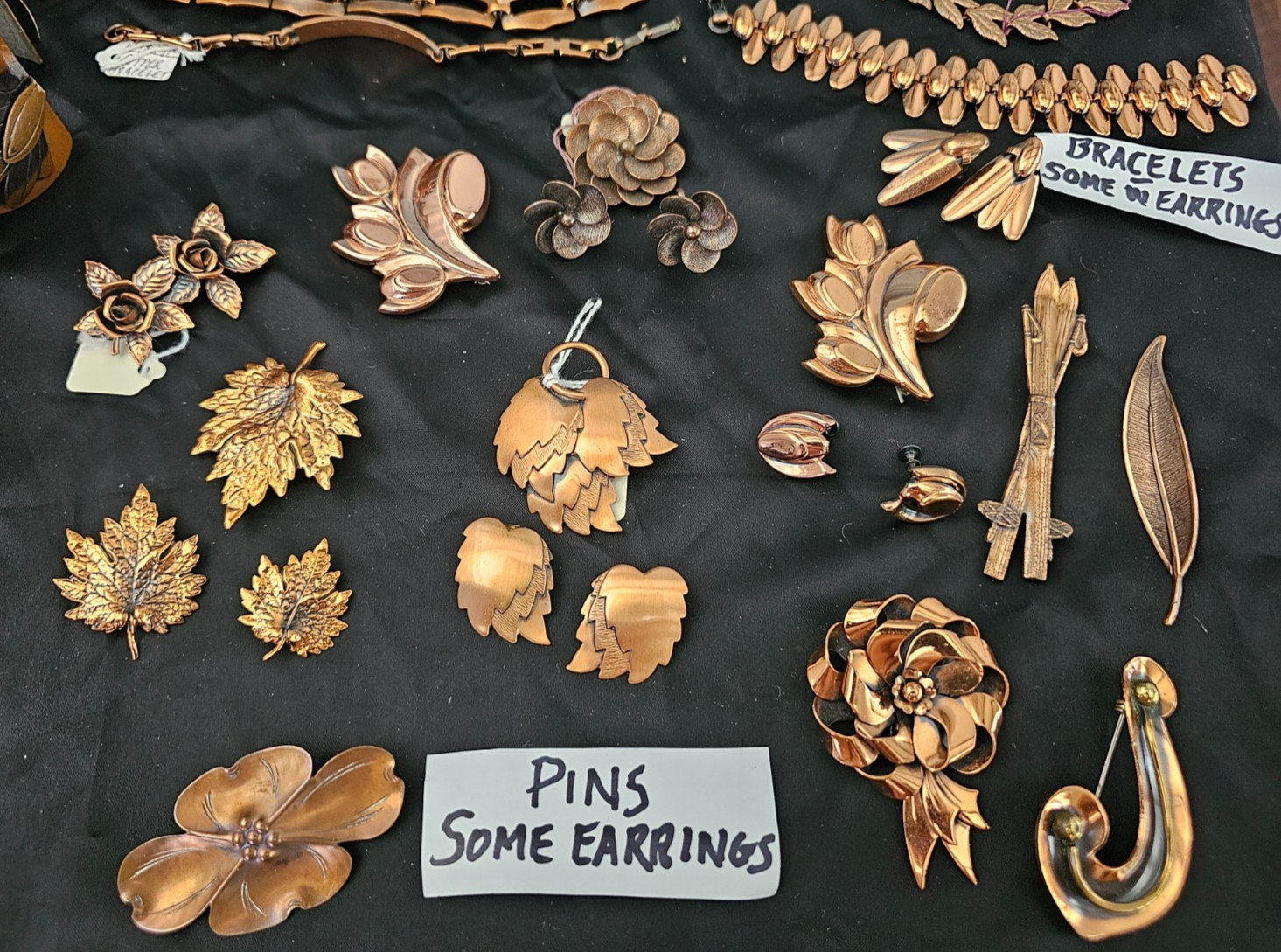 Estate Collection Vintage Copper Jewelry RENOIR Rebajes & More- 73 pcs