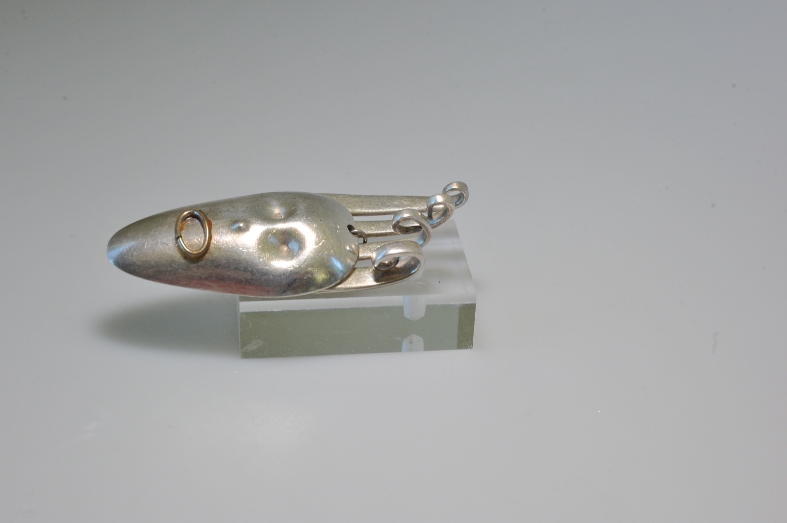 SPORK Brooch Punk Alien Face retro funky steampunk heavy modernist fork spoon ZF