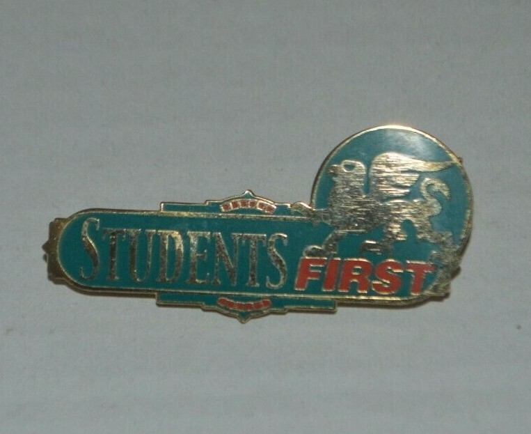 Students First Pin with Safety Clasp Closure