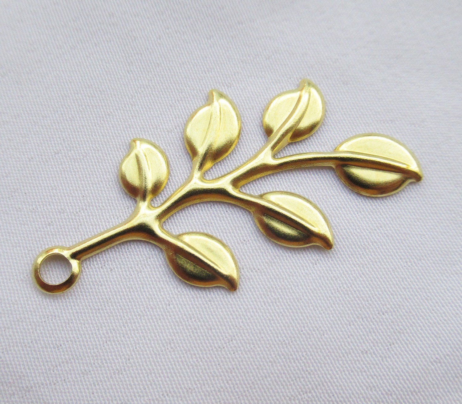 100pcs Branch 39x20mm Brass Plant Filigree Stamping Charm Findings