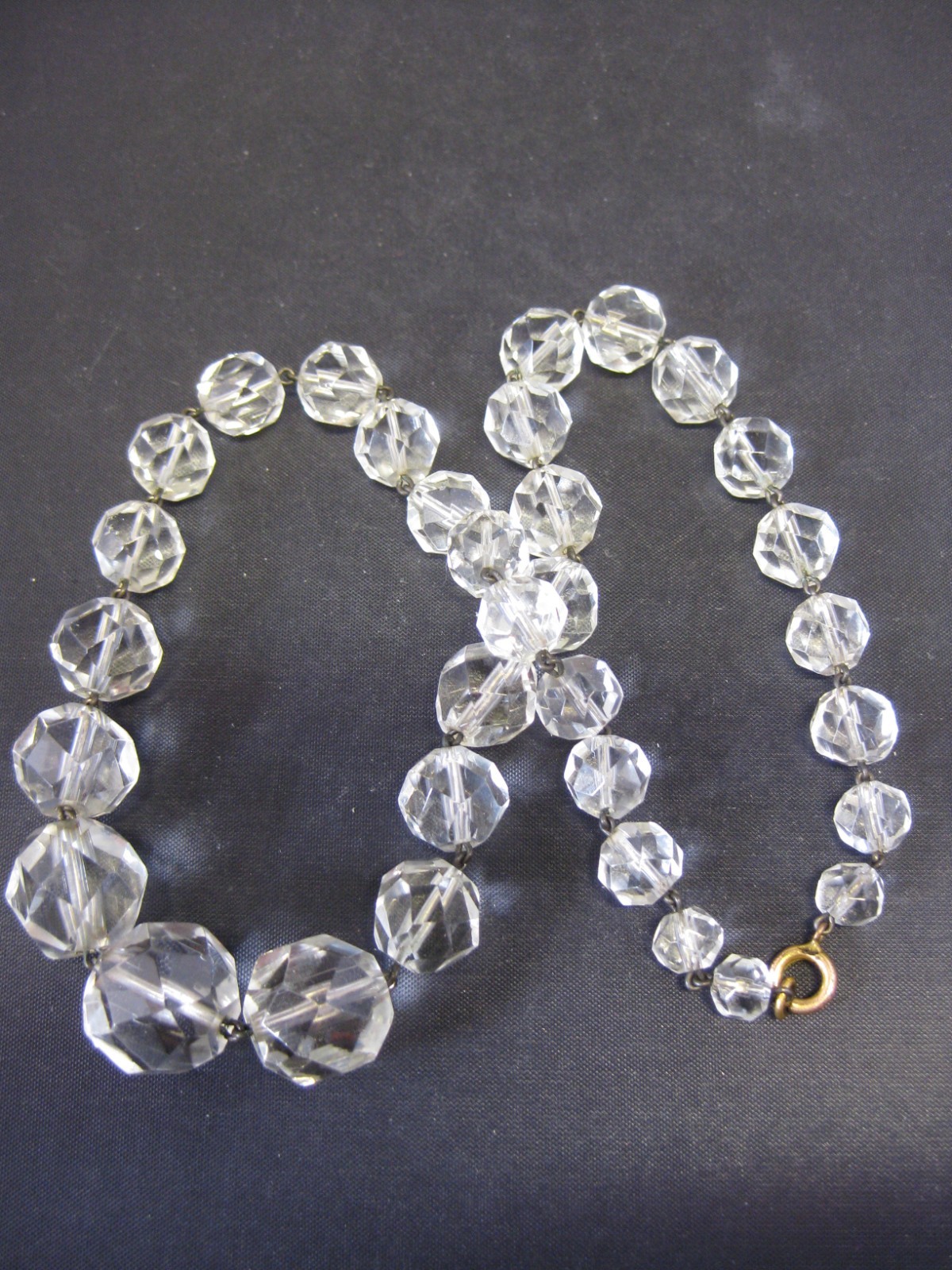 Vintage Crystal Beaded Choker Necklace