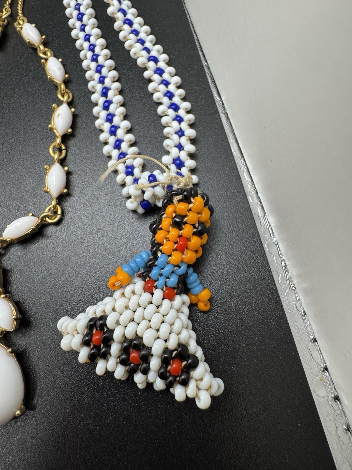 Vintage Blue White Jewelry Lot Beaded Necklaces Earrings Bracelet Boho