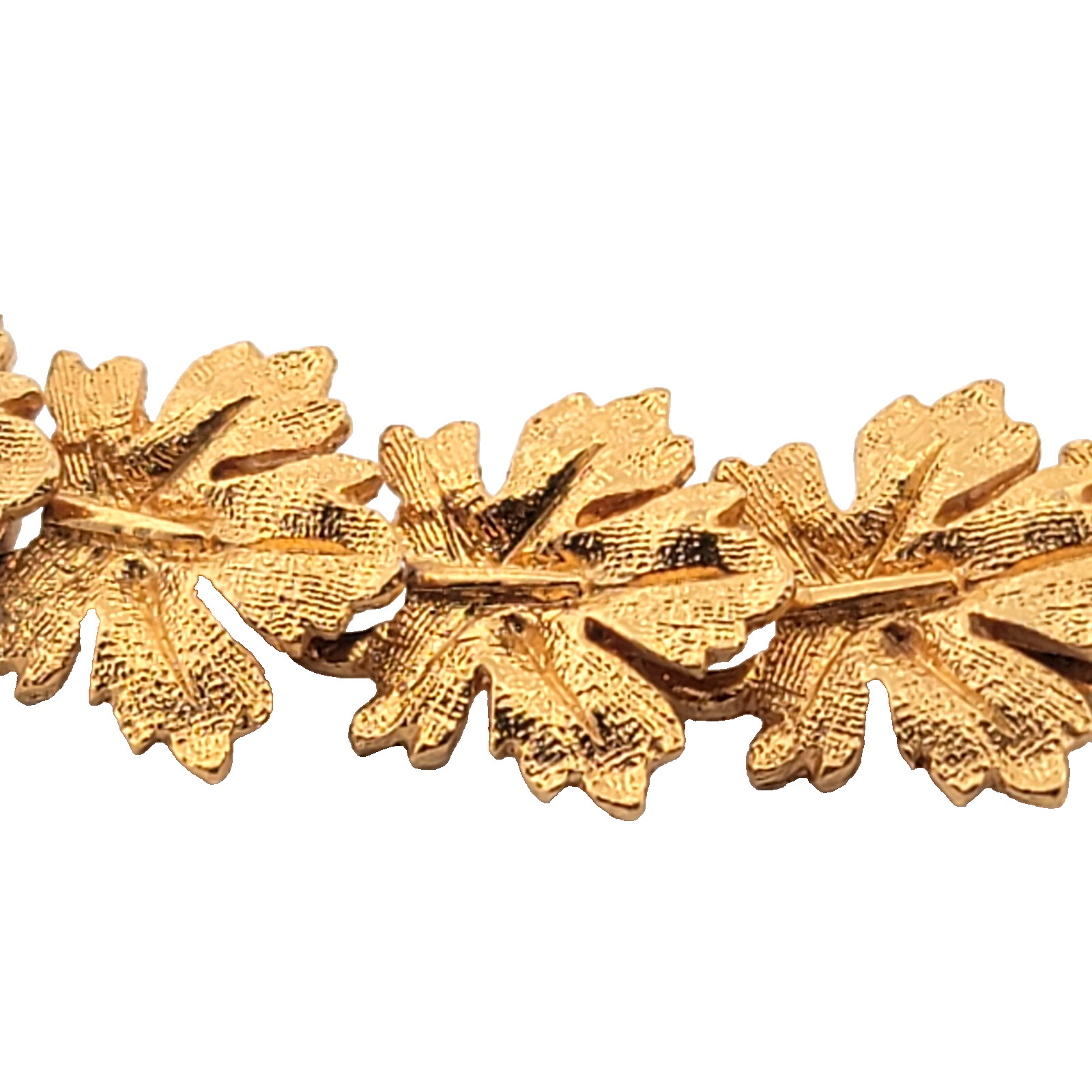 Vintage 1950s NAPIER Gold Grape Leaves Necklace – Collectible American Jewelry