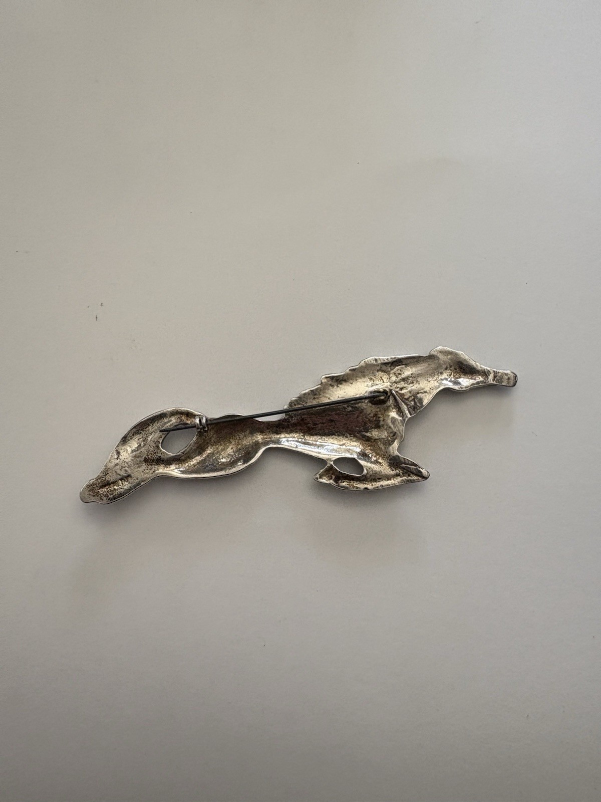 Circa 1920 Sterling Silver Atlantic City Diving Horse Pin