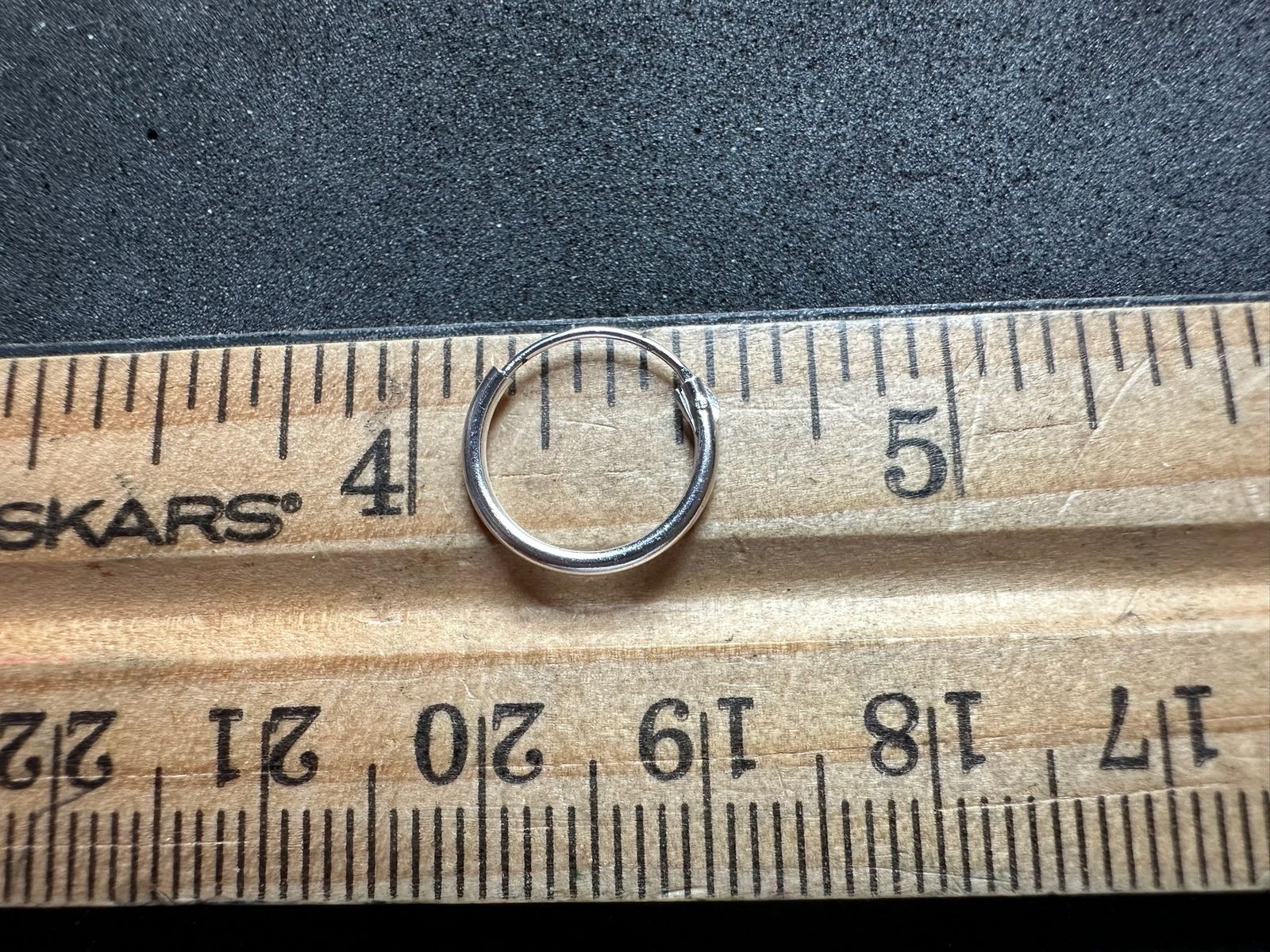 0.35g Vintage Sterling Silver 925 Small Hoop Earrings Classic M