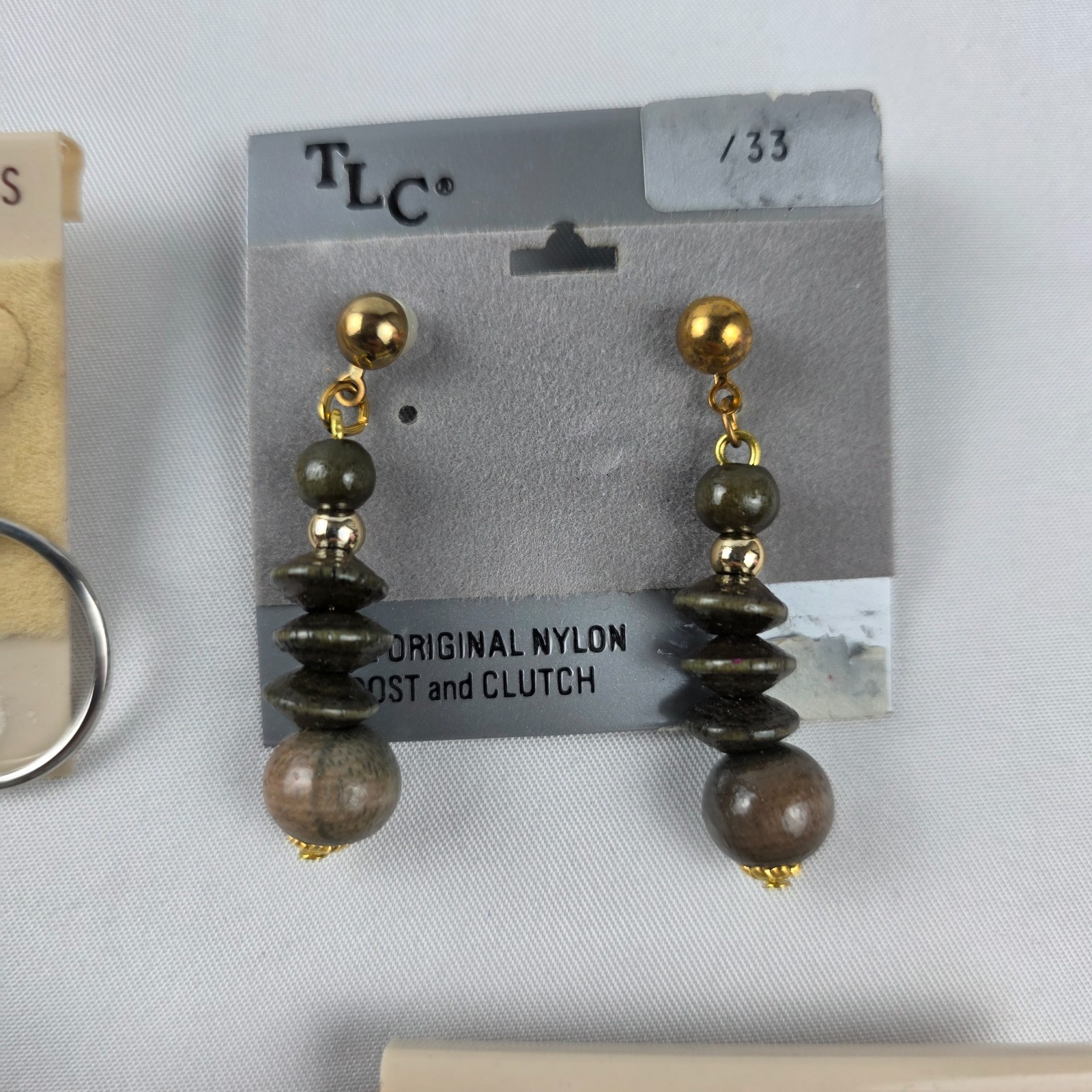 SIX Pairs Vintage 1980’s Pierced Earrings Dangles Studs Variety Colors & Styles