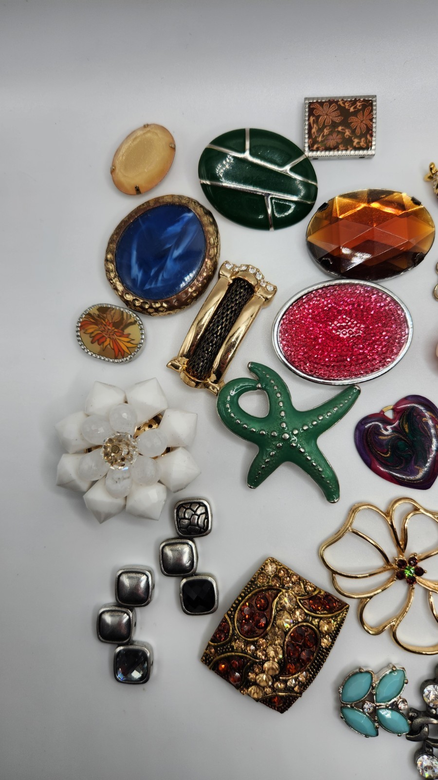 Craft Jewelry Pieces Junk Drawer Lot 50 Different Pieces