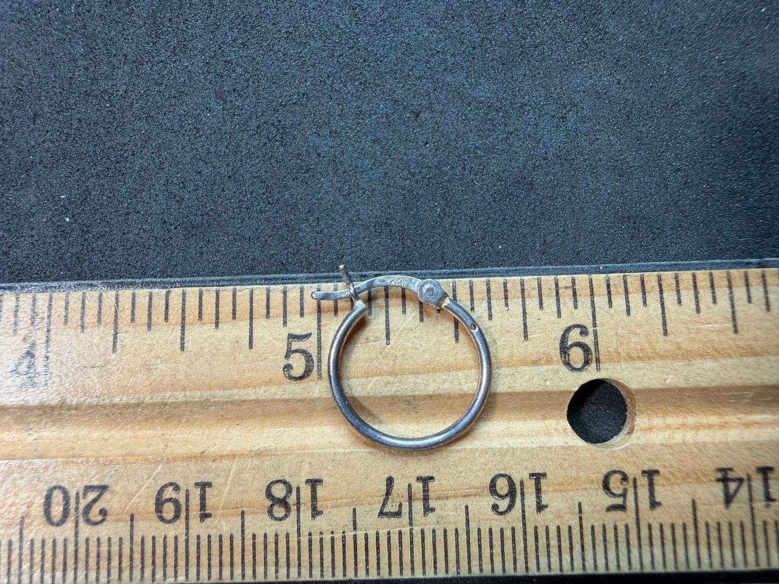 0.76g Vintage Sterling Silver 925 Small Hoop Earrings Classic Minimalist M