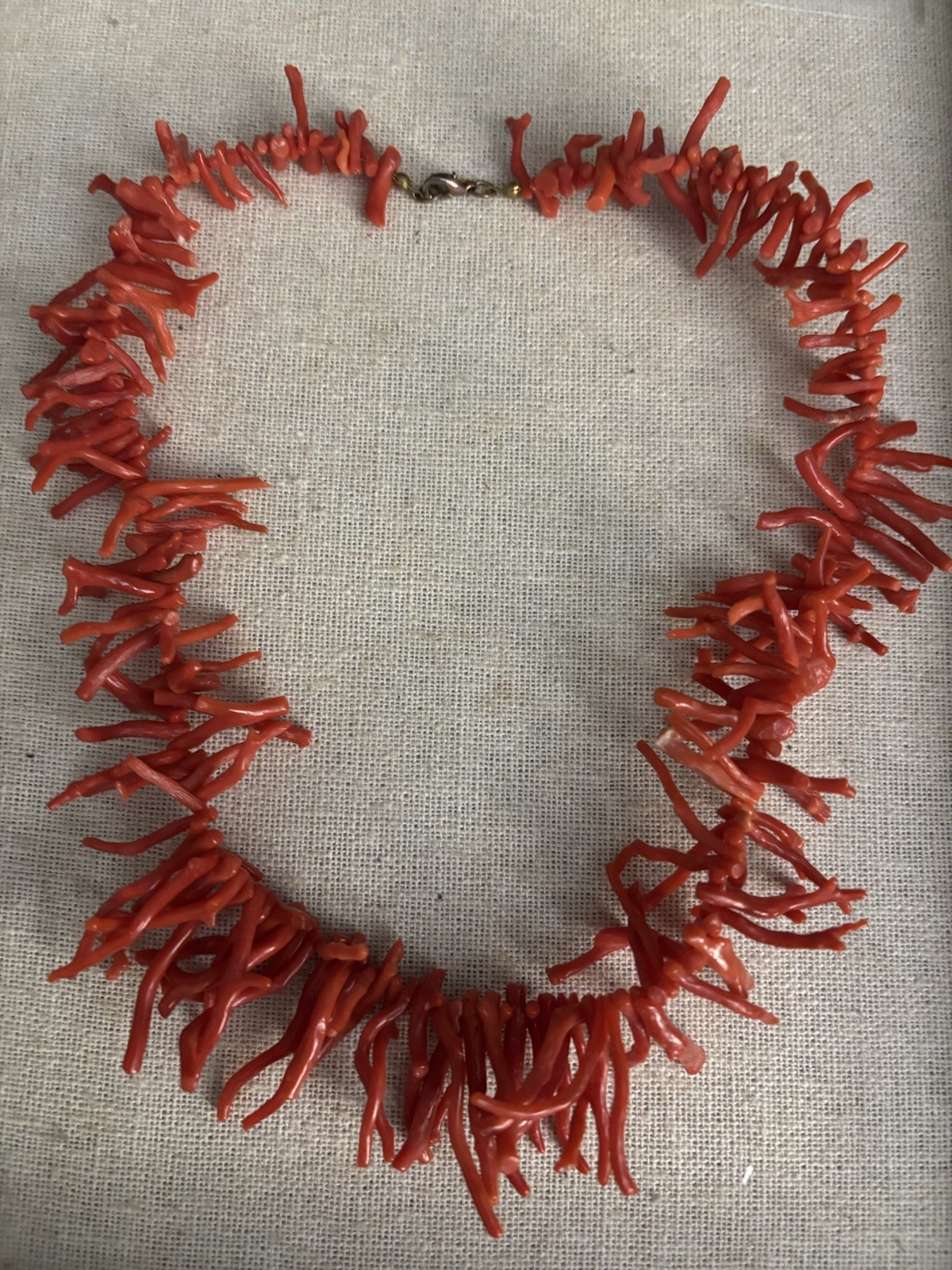 Genuine Tested Red Coral Branch Necklace – 18” – Large Coral Branch Necklace