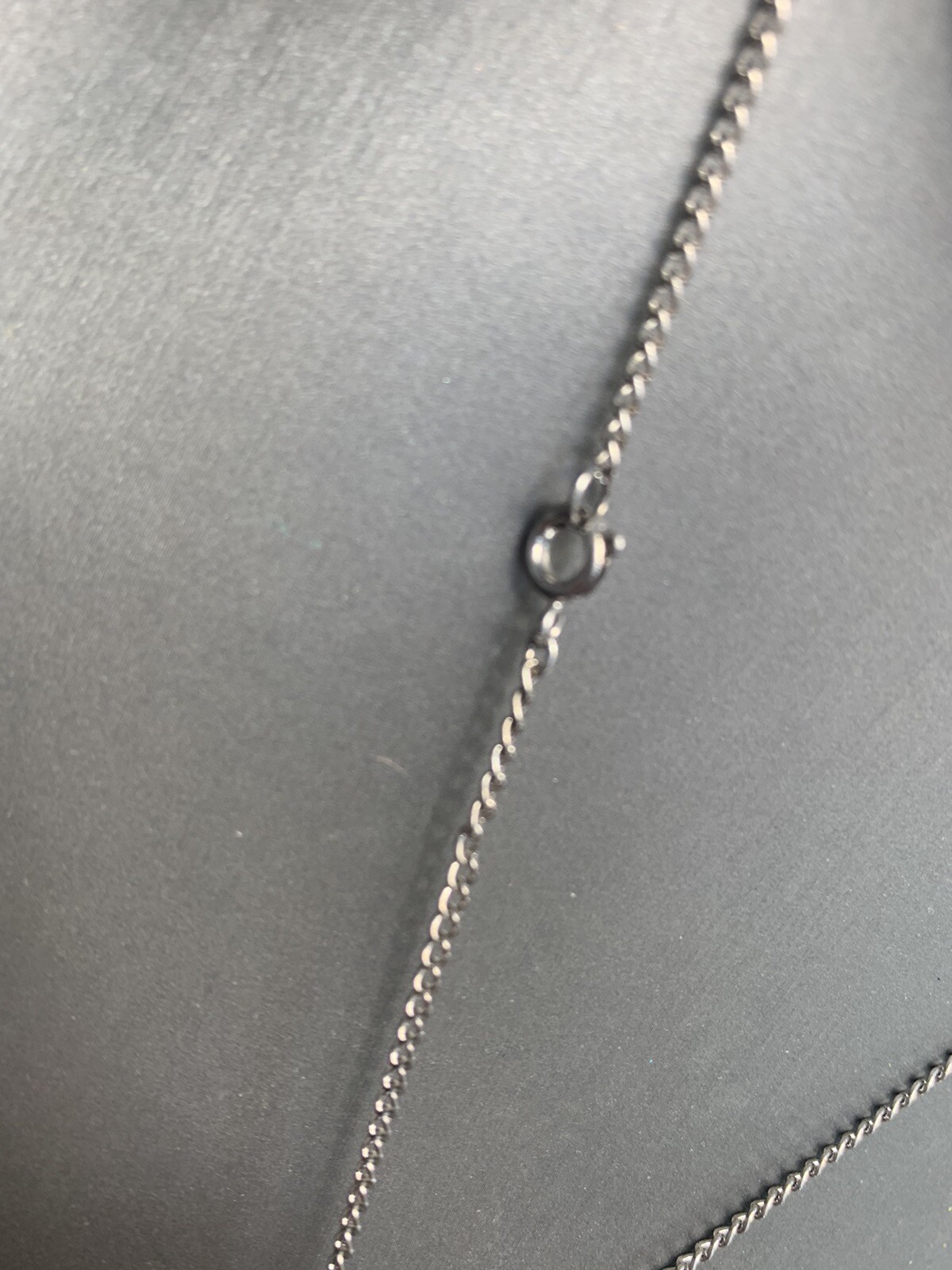Vintage Pewter BDA Zodiac astrology Sagittarius Engraved Pendant Necklace 18”