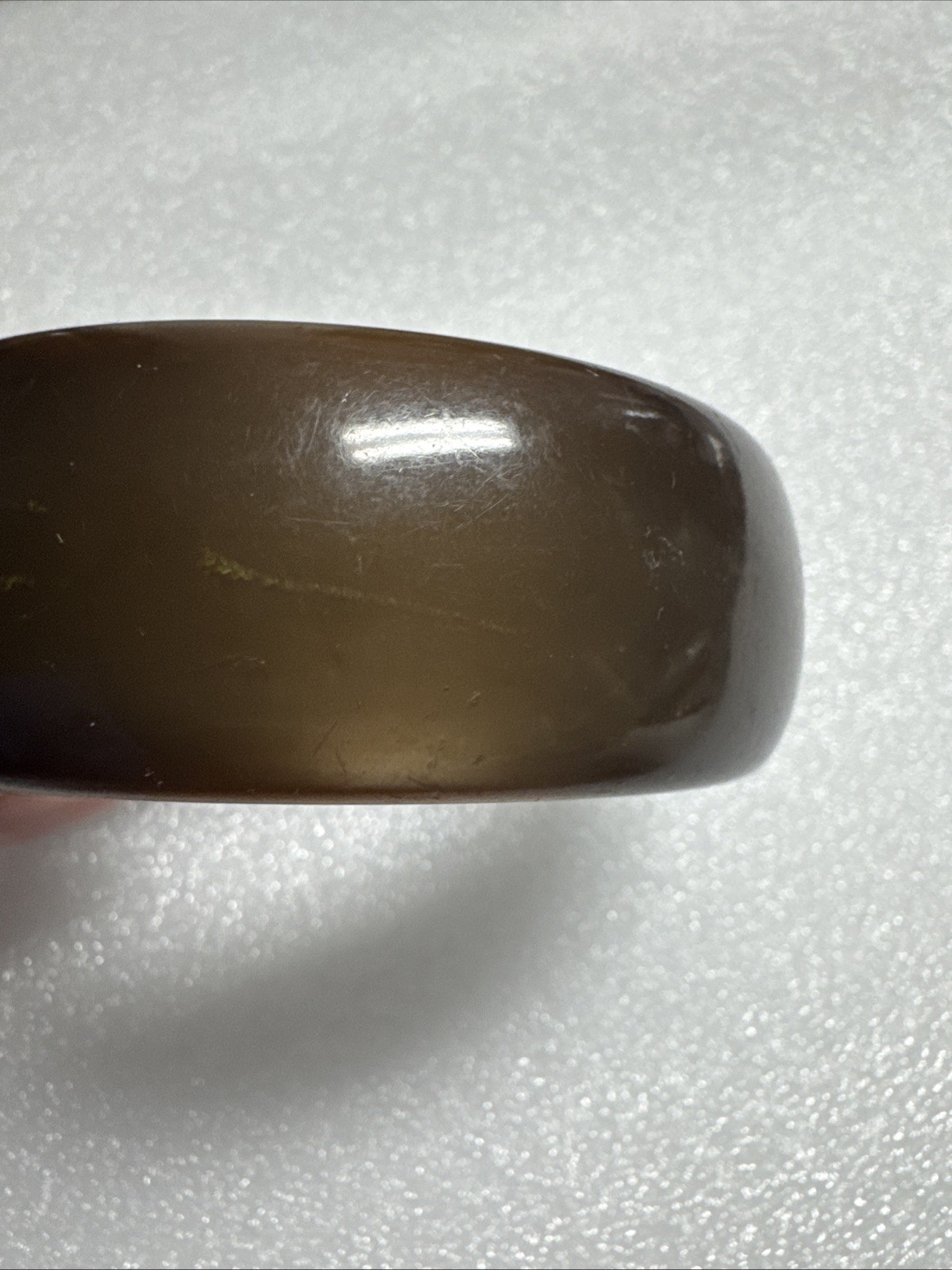 Vintage Brown Lucite Bangle Bracelet Chunky Wide Root Beer Retro