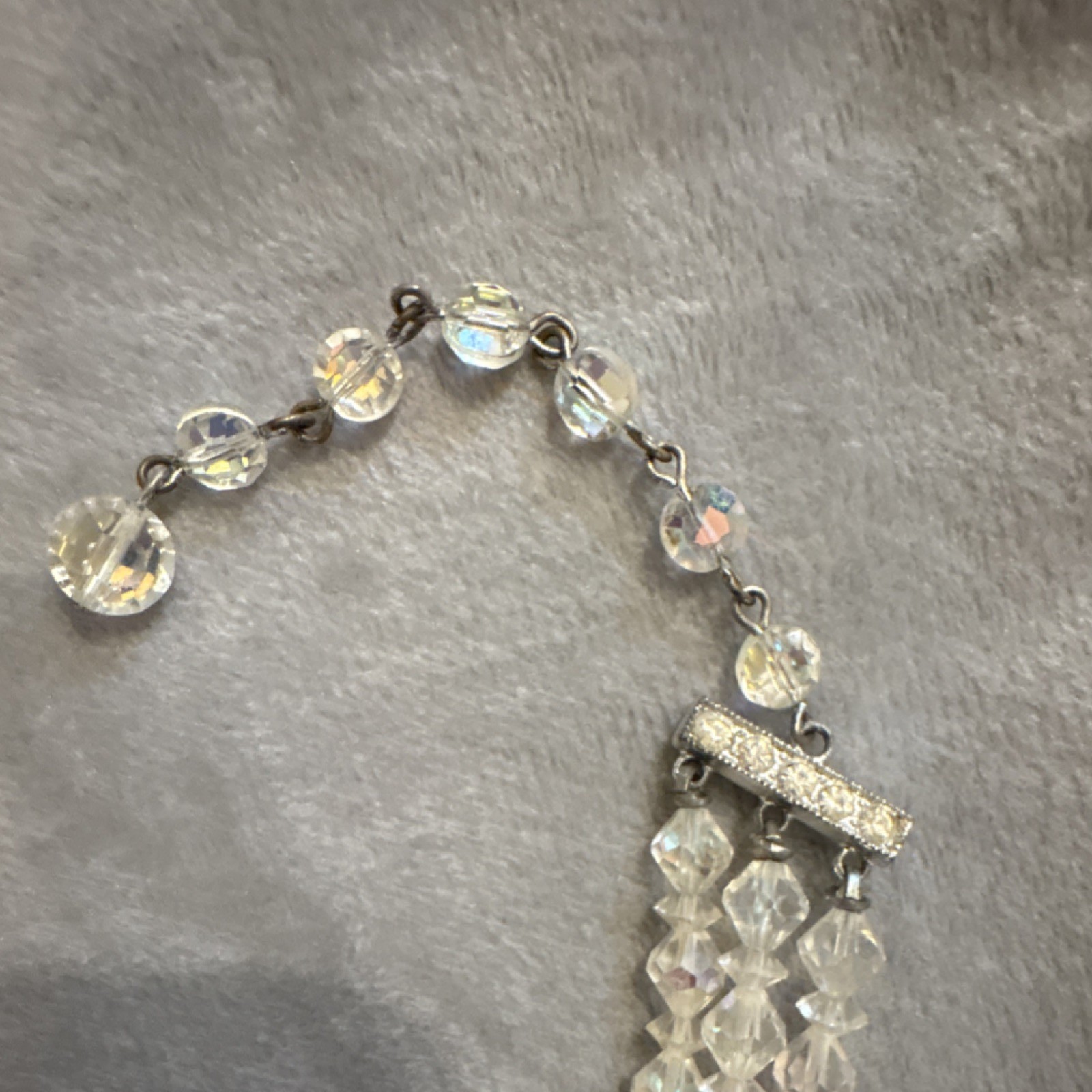 Vintage 1950s AB Choker Necklace