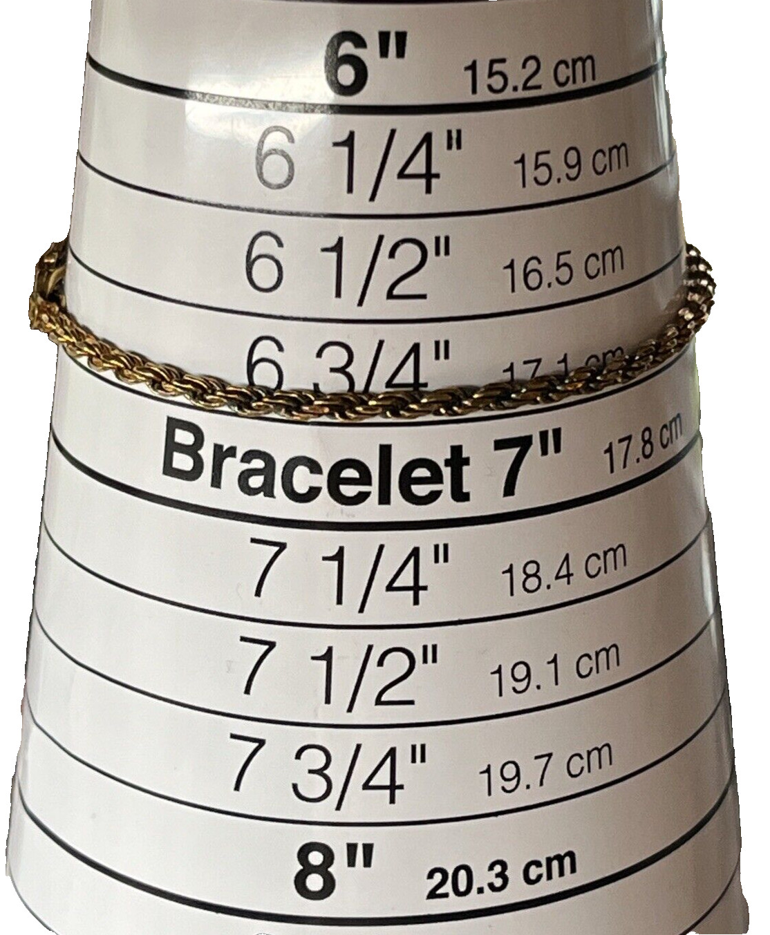 Vintage FB Italy Sterling 925 Gold Vermeil Wash Plated Rope Link Bracelet 6.75″