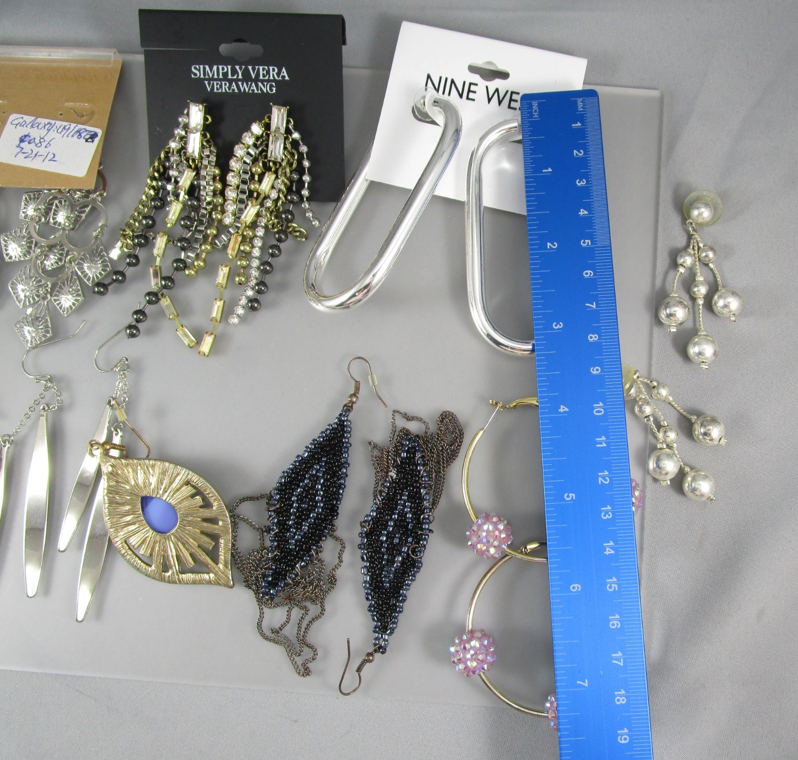 Vtg Mod Retro Multi Styles & Colors LOT 8 Post Pierced Earrings 175B