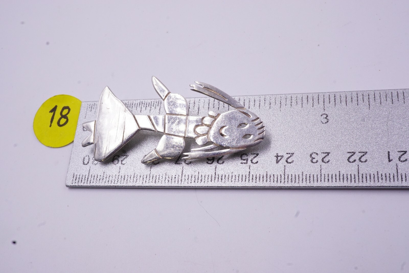 Rare “ALEX” LOS CASTILLO Girl Brooch 925 MEXICO Sterling Silver 21/4” Long 8.9g