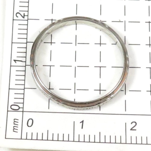 Antique Art Deco Mfg L 18KW Wedding Band Ring Size 7 UK-N1/2 width 2.13 MM 1920s