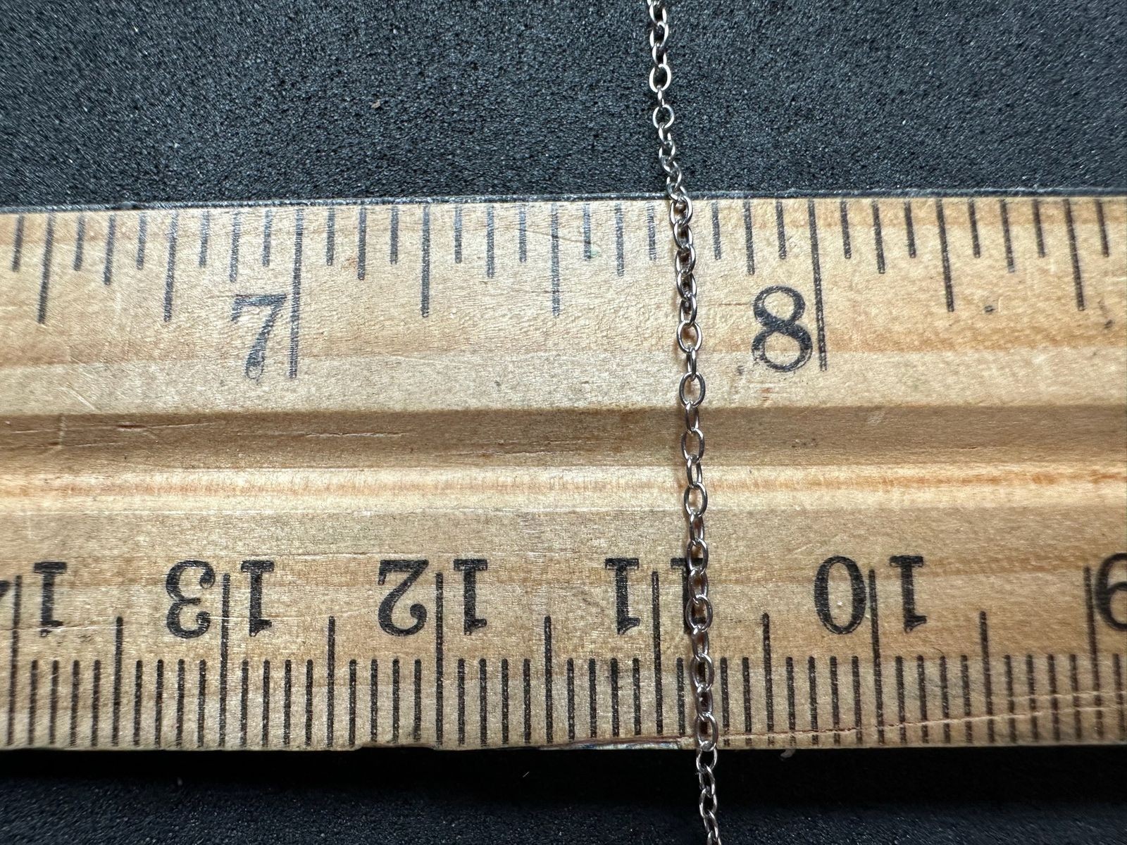 0.78g Vintage Sterling Silver 925 Oval Link Chain Necklace 18 in M