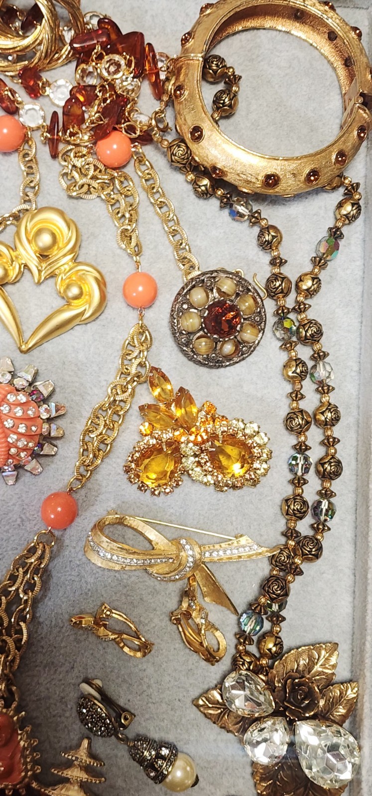 VtgJewelry Lot 20pc Juliana DeNicola Delizza Elster Bijoux MG Cadoro C828