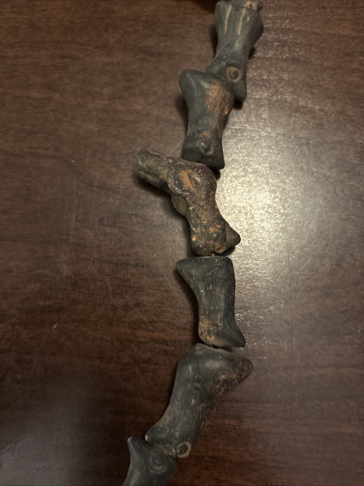 Vintage Guatemalan Fossil Necklace Or Clay Not Sure?
