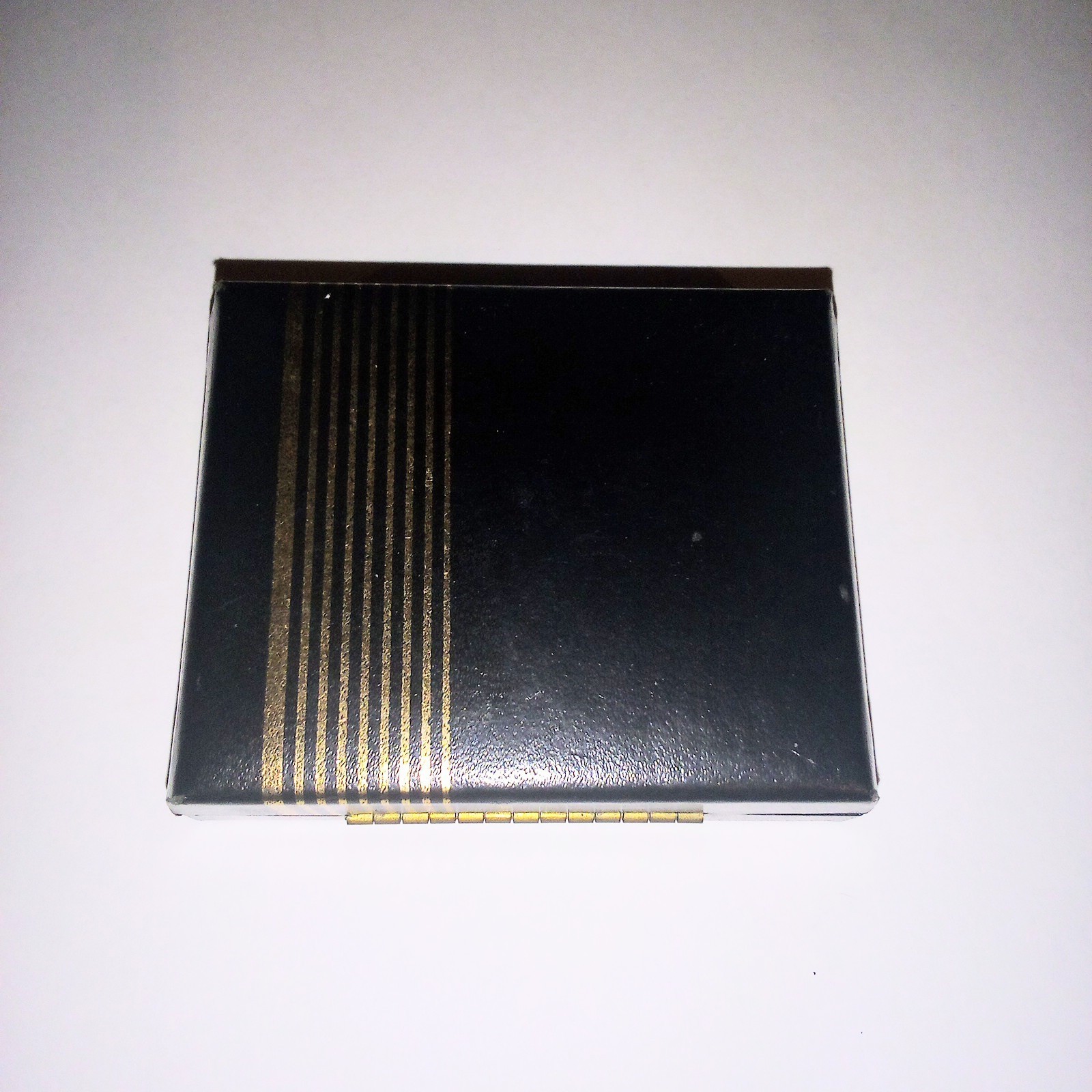 Vintage Swank Silver Tone Fleur De Lis Black Enamel Cuff Links & Tie Clip Set