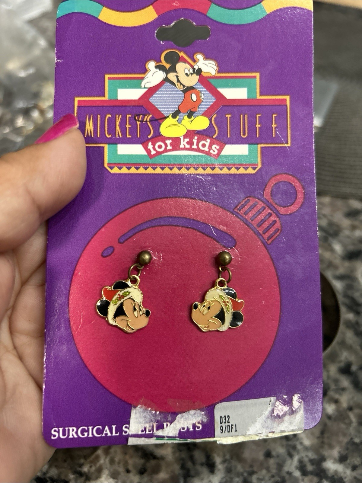Vintage MICKEYS STUFF FOR KIDS MICKEY MOUSE Christmas EARINGS