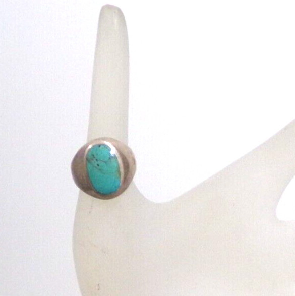 RARE VINTAGE TURQUOISE 925 SILVER RING SIZE 7 J88CR CL88CR BZ8CR JZ85
