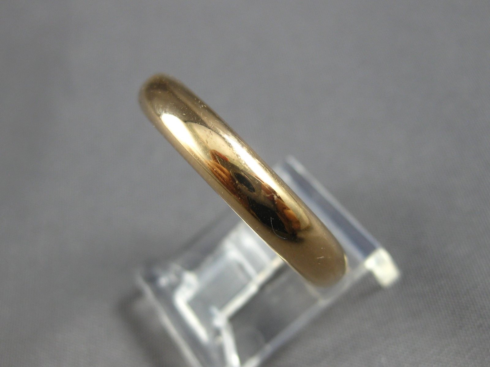 ESTATE 18K ROSE GOLD 3D CLASSIC SOLID 4MM MEN’S WEDDDING ANNIVERSARY RING #27848