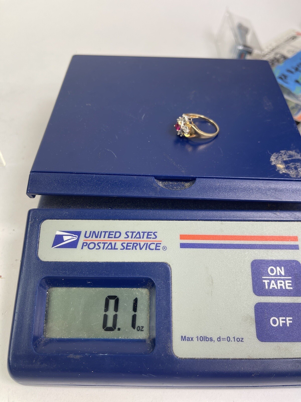 10k Yellow Gold RBC Hearts & Garnet Flowers Cocktail Ring Superb ! Size 6.5