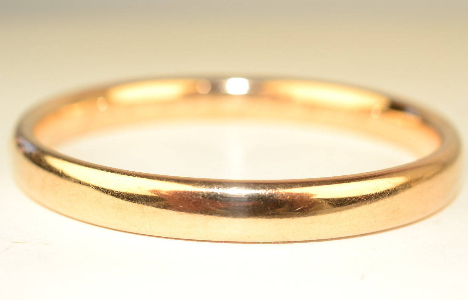 ANTIQUE 1912 10K YELLOW GOLD ETCHED DESIGN HINGED BANGLE BRACELET OPENS 13.7 gr.