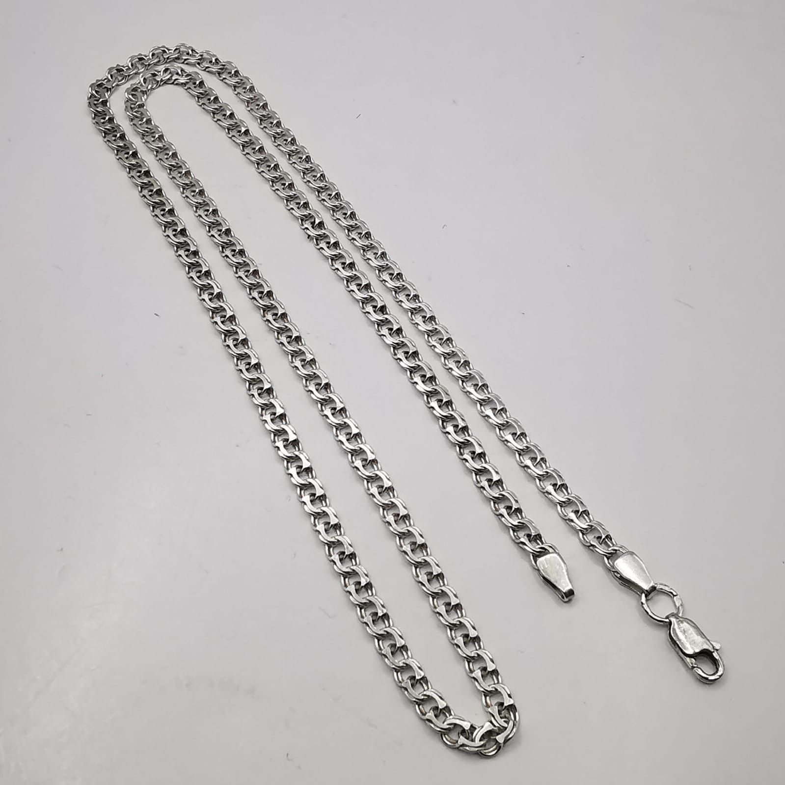 Vintage Beautiful Jewelry Chain Necklece,925 Sterling Silver,Signed , 13,45g