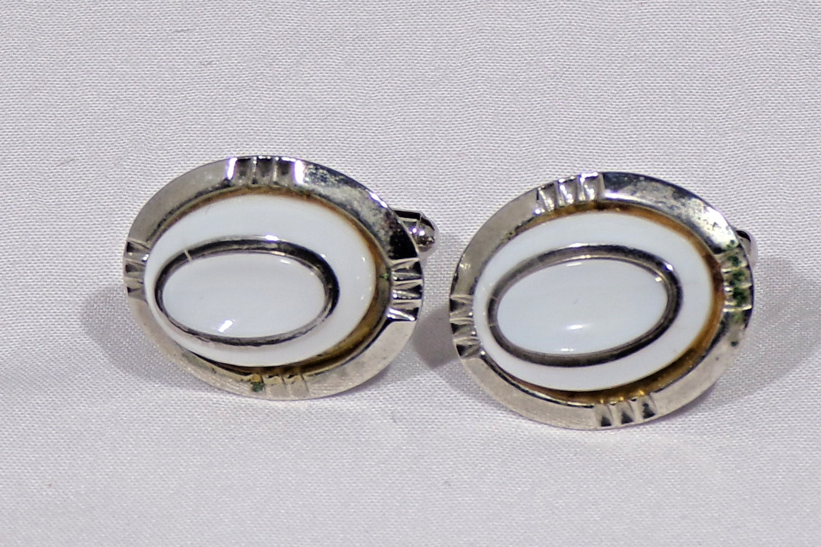 5 Vintage Jewelry CUFF LINKS Sets 1 Tie Clip Gold & Silver Tone NICE !