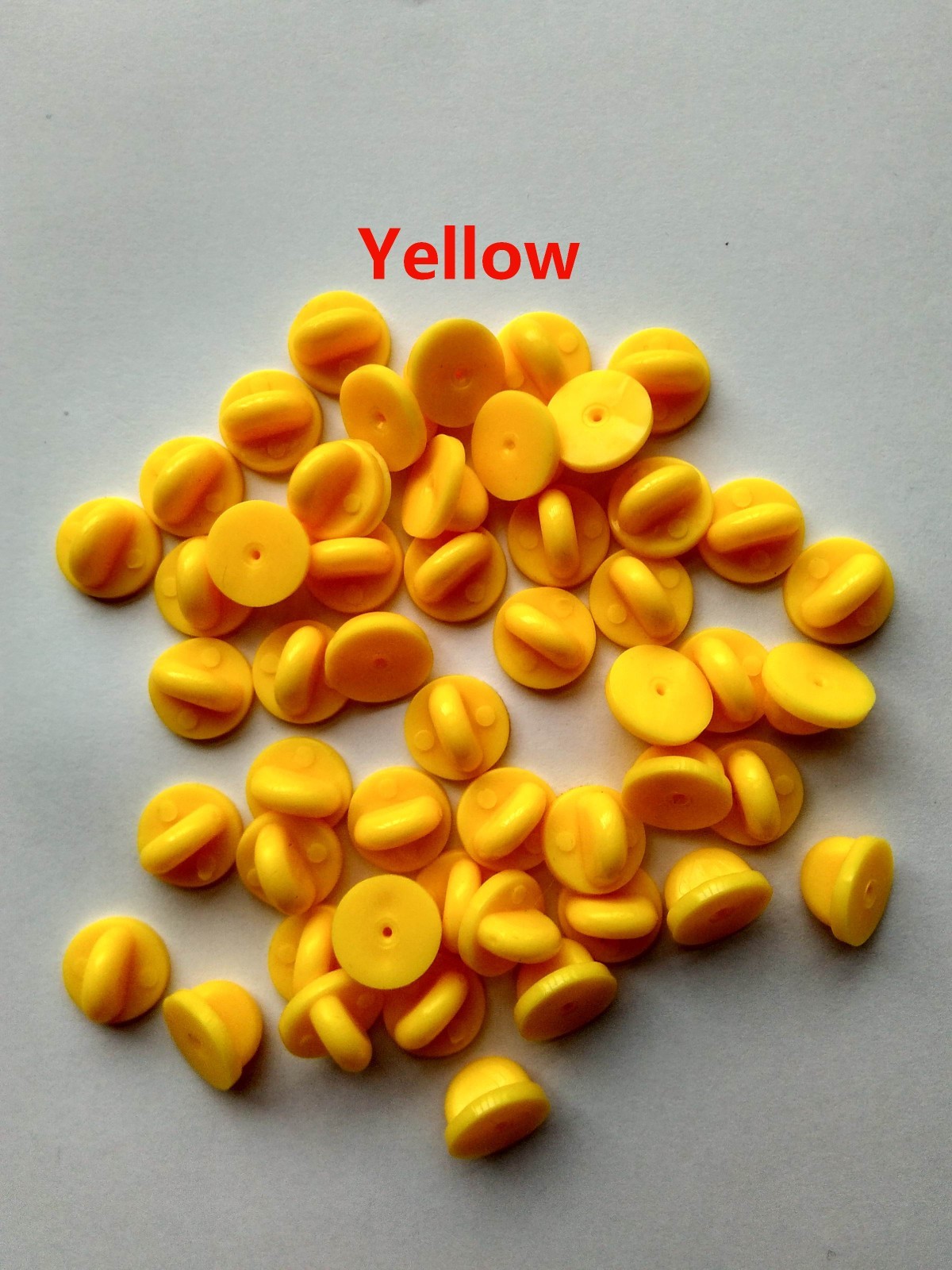 wholesale pvc rubber pin back clasp clutch hold for lapel enamel badge military