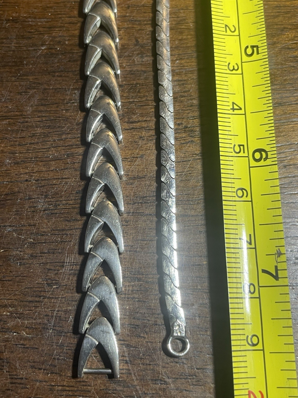 (2) Vintage Steel Bracelets Pair Material Not Sure Bracelet Pair Of Set