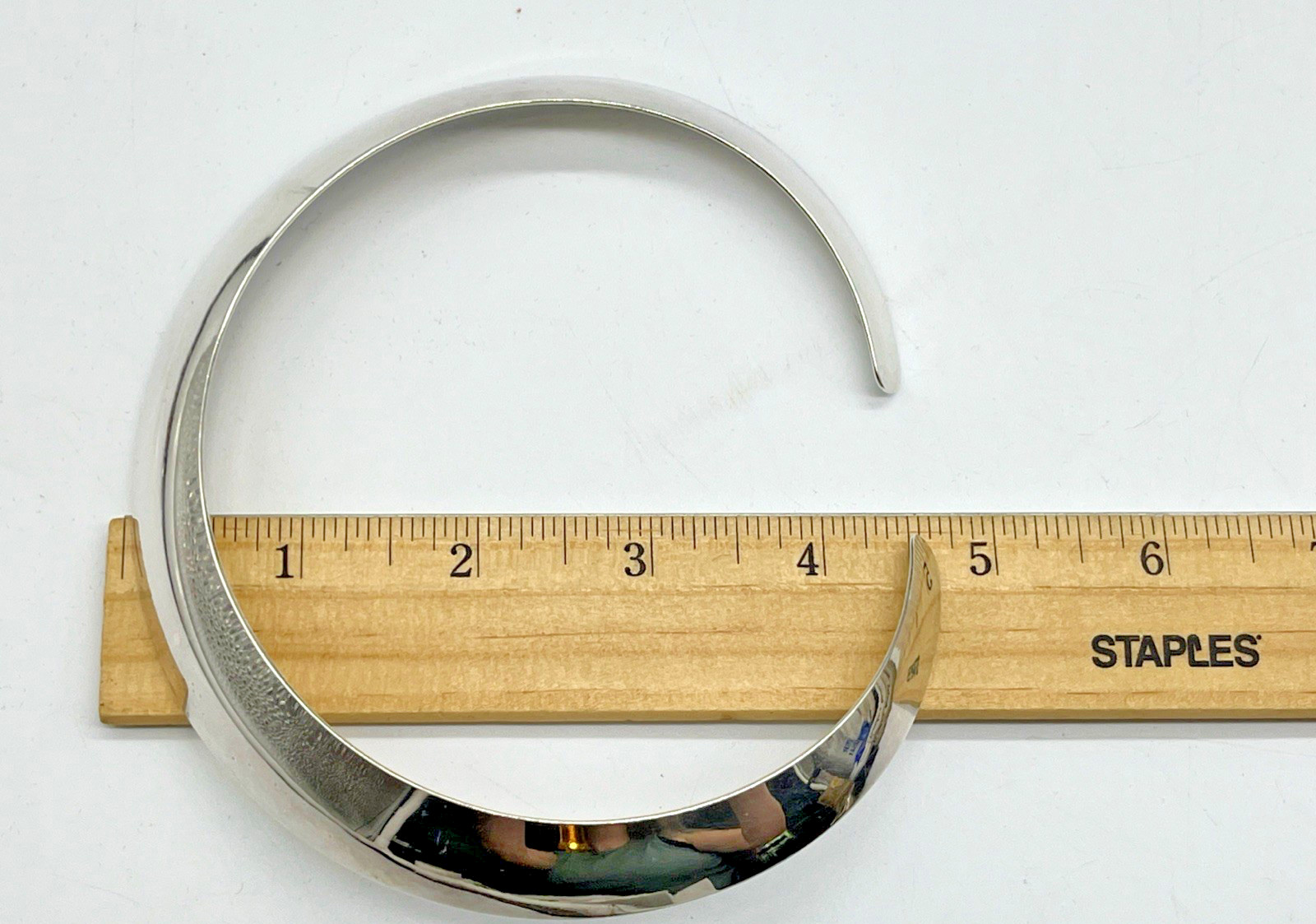 VTG Gerhard Herbst Sterling Silver Collar Necklace Modernist 925 Signed 44g