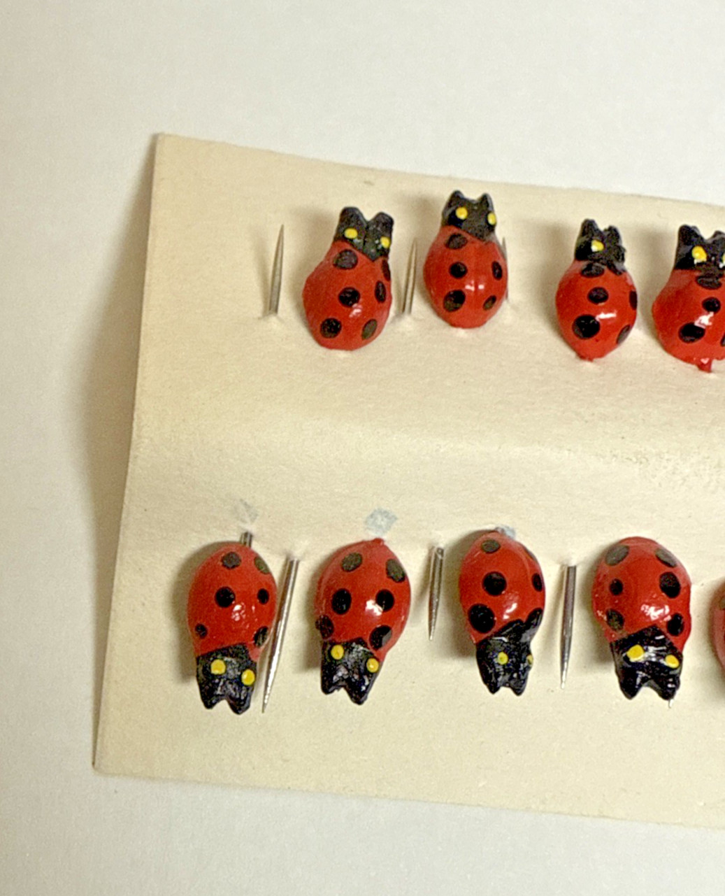 Vintage Ladybug Sewing Pins Lapel Pins Lot Of 24 Preowned