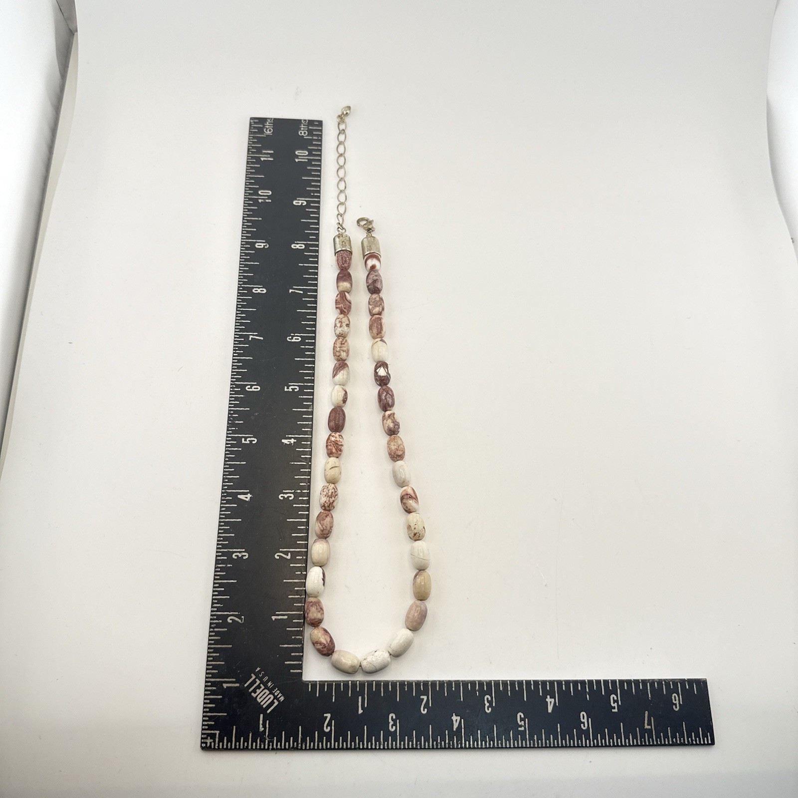Jay King Necklace Bracelet Set Pink Mauve Stone Beaded Sterling Silver 925 HSN