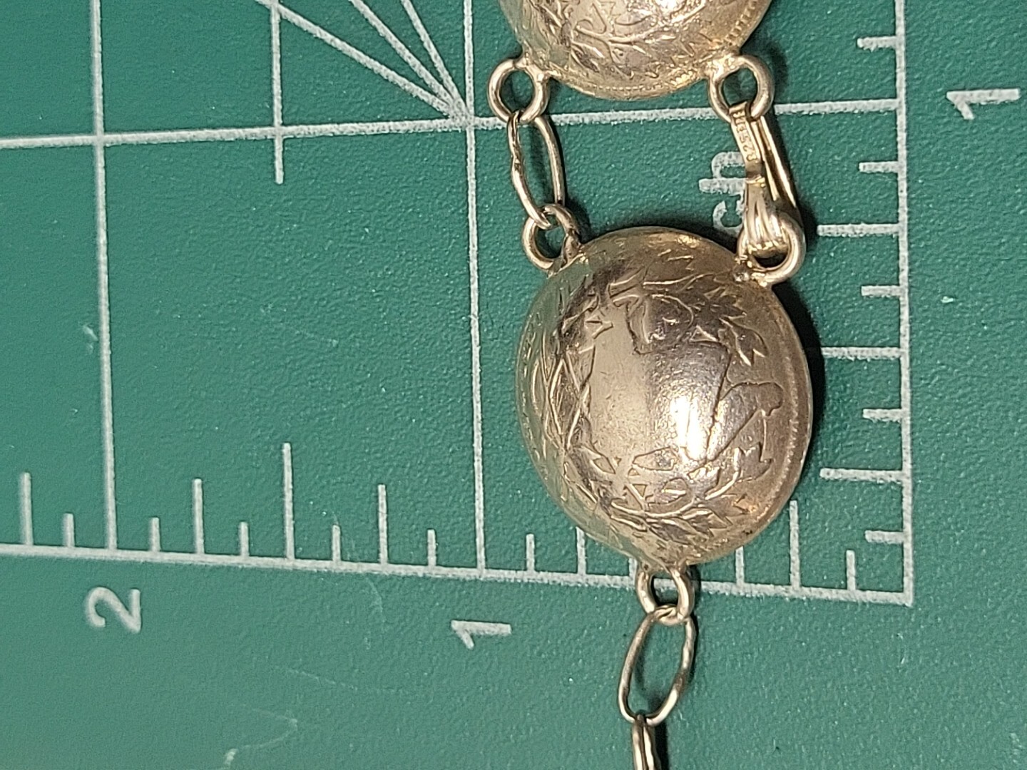 Antique Sterling Silver Coin Bracelet Republic De Guatemala 1833 1890 Coins