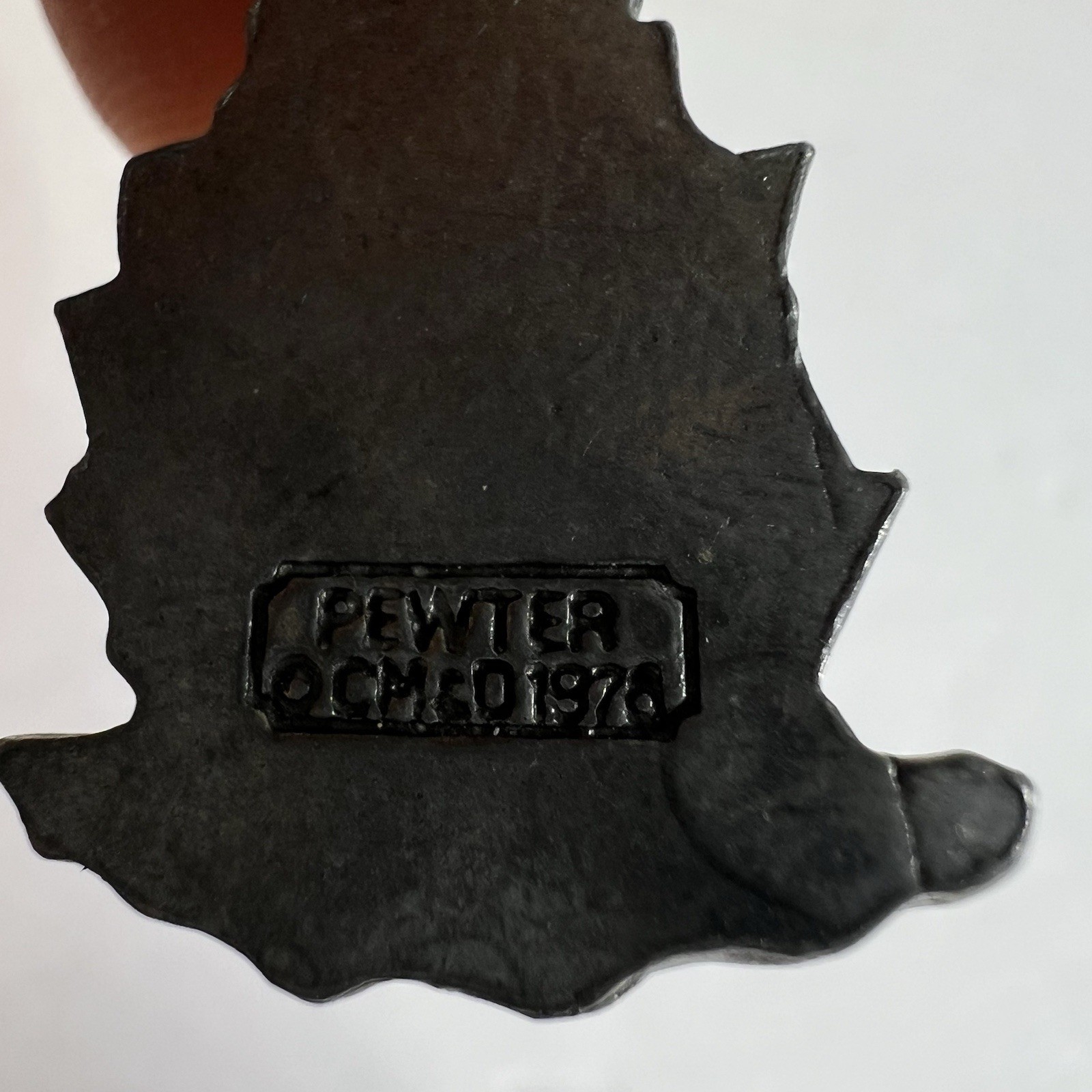 Vintage Pendant Pewter Ship Nautical CM&D