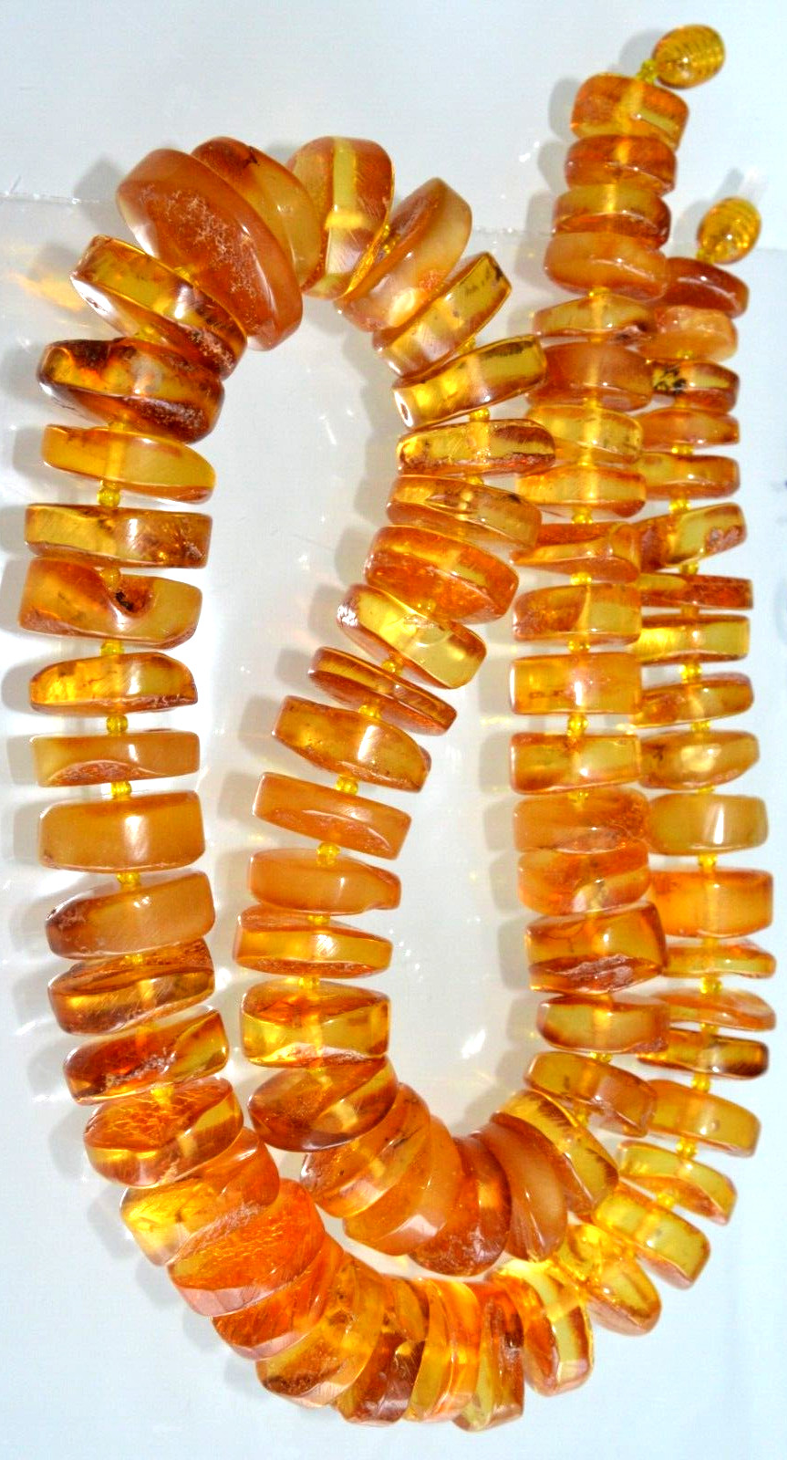 76gr RUSSIAN SOVIET BALTIC AMBER BEAD NECKLACE 琥珀 BRACELET STONE PENDANT EARRING