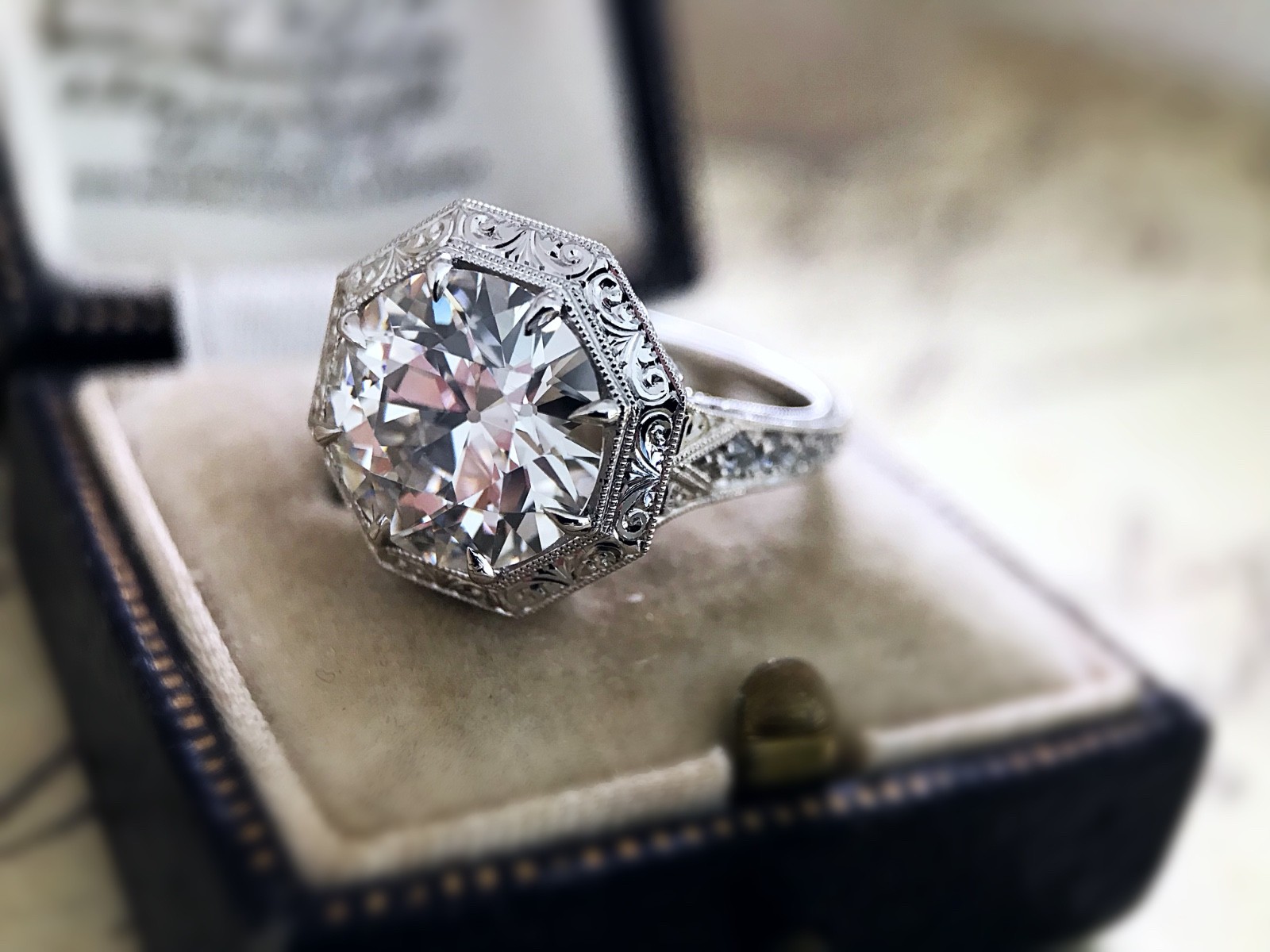 Old European Cut Diamond Ring