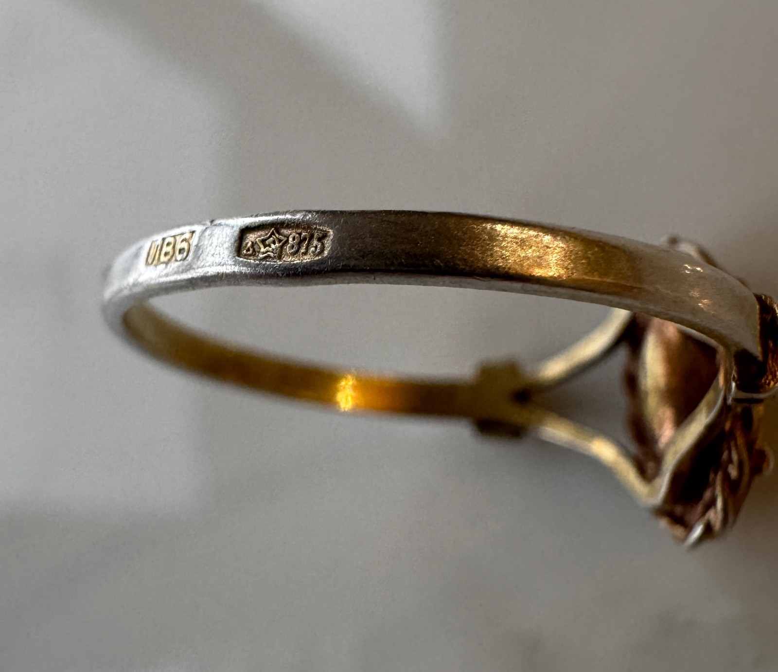 Soviet Women’s Ring Silver 875 Vintage USSR Size 7.5 / 17.75