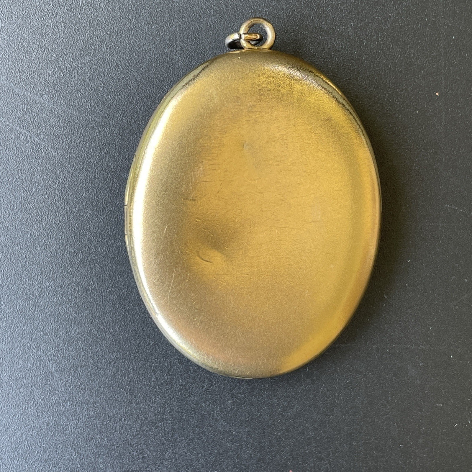 Gold Filled Cameo Photo Locket W & S B Blackinton Etched Floral Antique Vintage