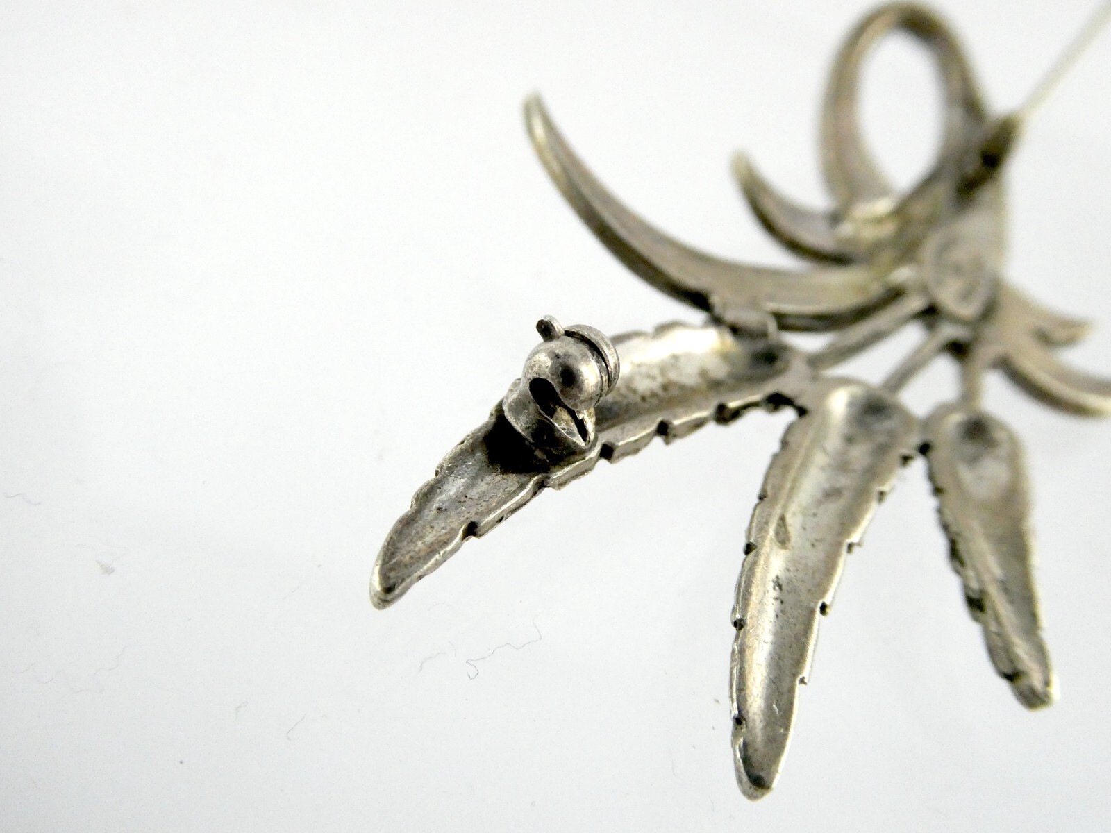 Vintage Danecraft Sterling Silver Wheat Stalks Brooch Pin 925 13.9g 2 3/8 Inches