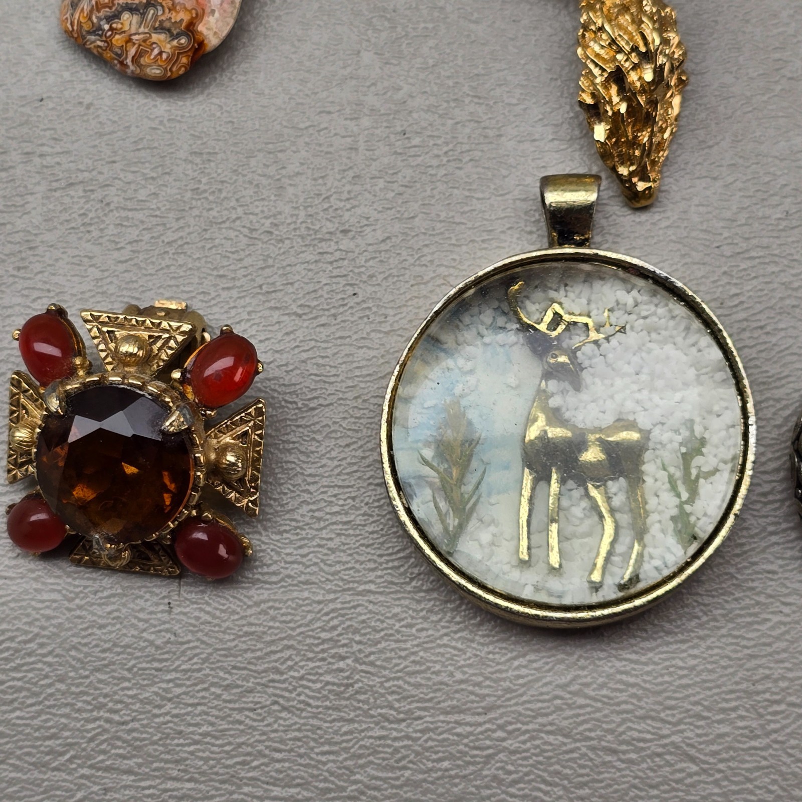Vintage Pendant Lot 12 Pieces Mixed Styles Modern Rustic Glass Crystal Florenza