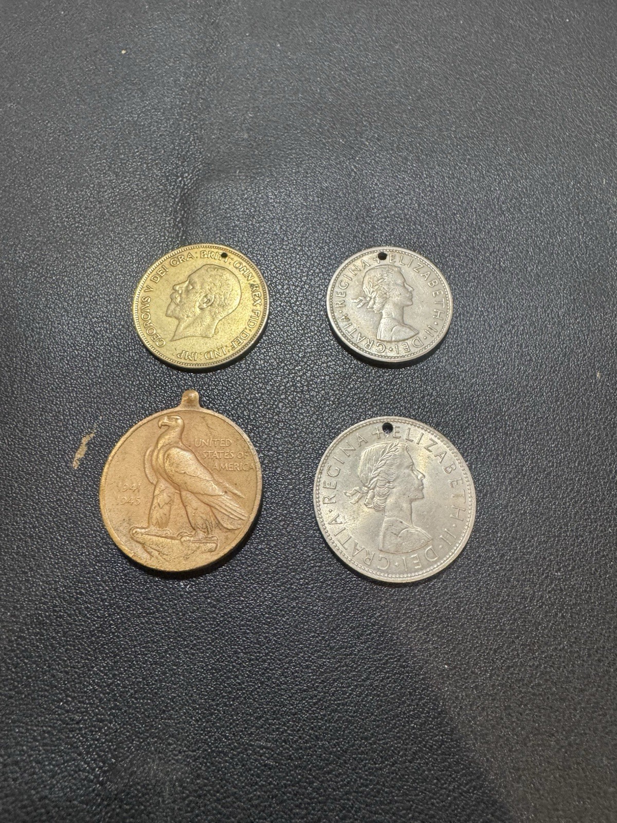coin pendant lot vintage