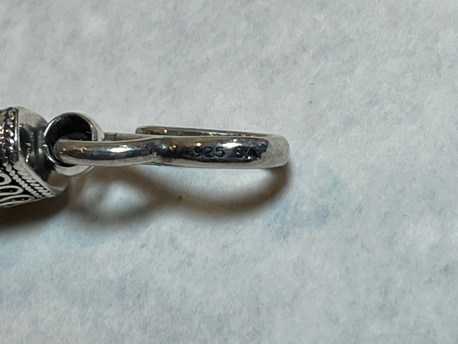 Vintage 44g Sterling Silver BA SUARTI BALI Flower Link 7.75” Snake Bracelet 925