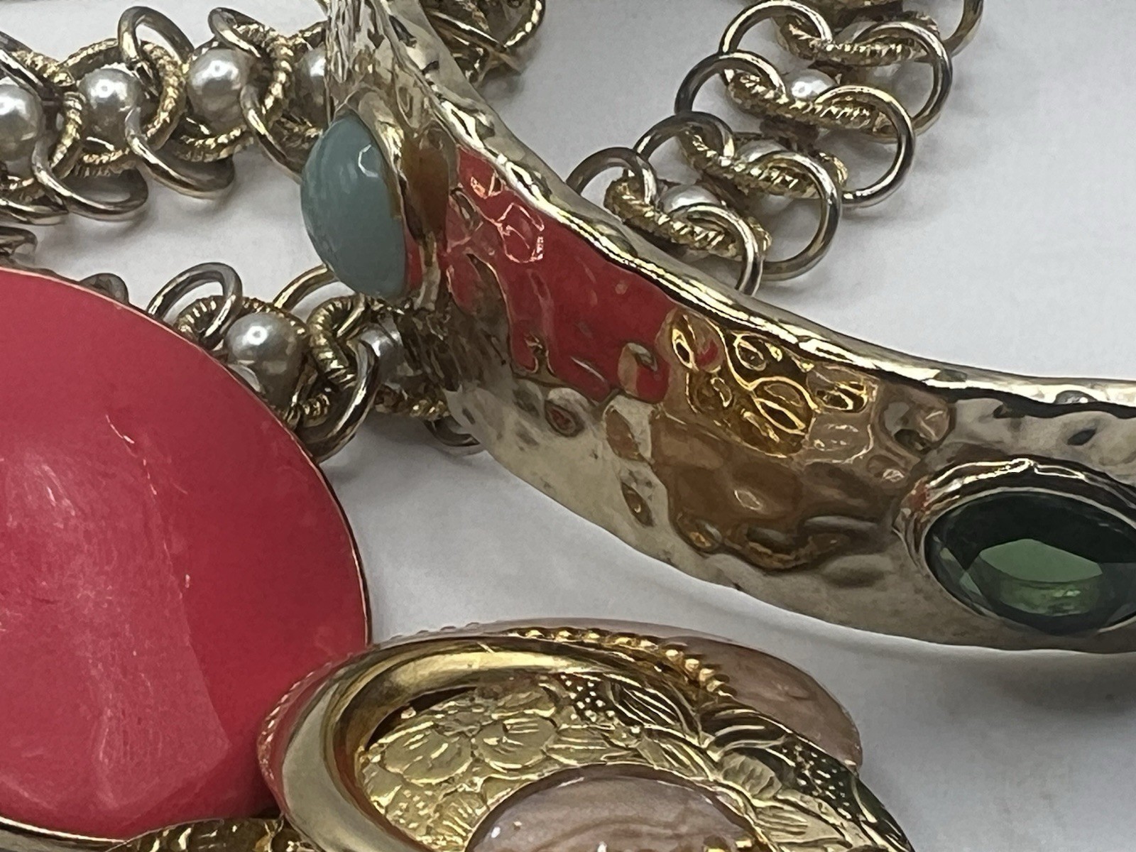 22 Piece Jewelry Lot VTG To Now Mostly VTG Gold Filled Monet Art Glass Avon