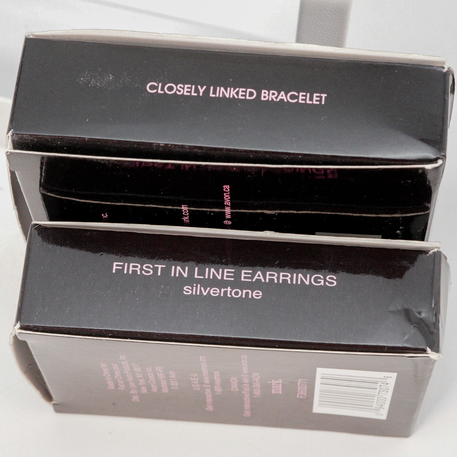 Mark by Avon Jewelry Set Earrings Bracelet New Silvertone Chain Y2K 2000s Boxed