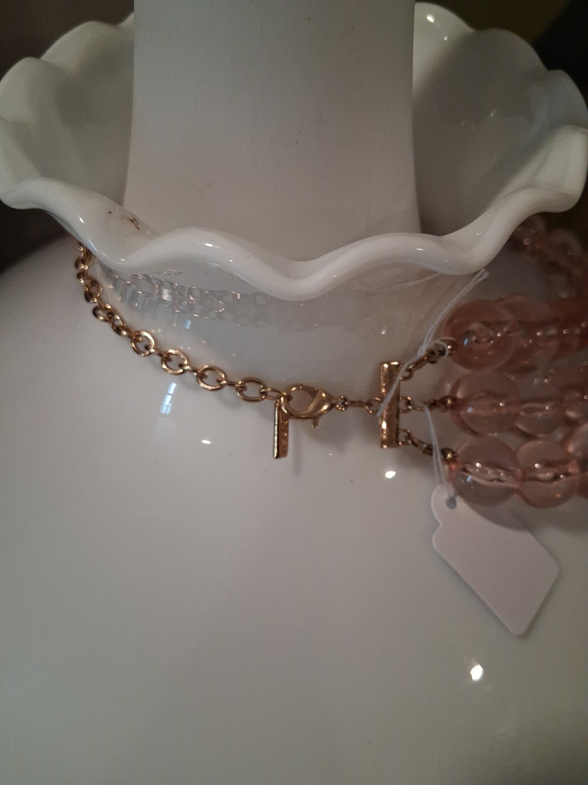 Sugarfix Acrylic Lucite Multi Strand Necklace
